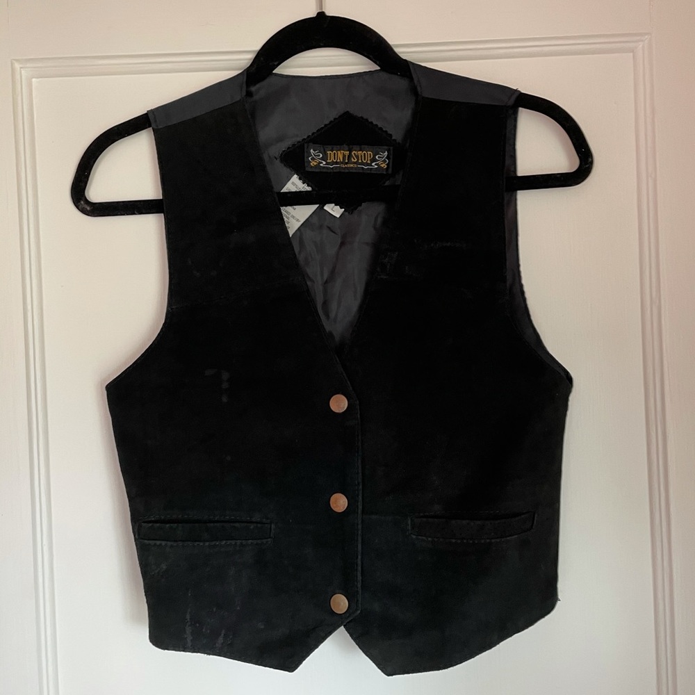 Vintage suede / leather vest